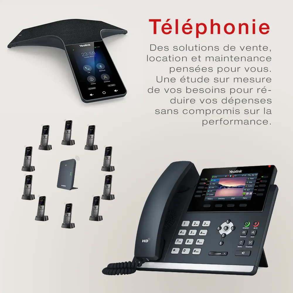 Téléphonie professionnelle solutions cloud VoIP et standard téléphonique pour entreprise communication fiable et connectée